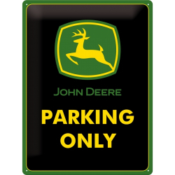 Metallskylt John Deere - Parking Only