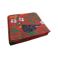 Körsbärsträdgården, pappersservett, röd