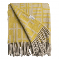 Pickepin pläd, ljus oliv