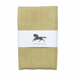 Linne, duk, ljus oliv, 140x220cm