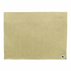 Linne, bordstablett, ljus oliv, 45x34cm (2-pack)