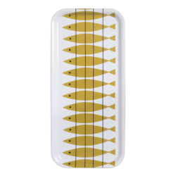 Sill, bricka, ockra, 32x15cm