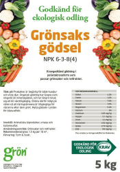 Grönsaksgödsel ekologisk 5 kg