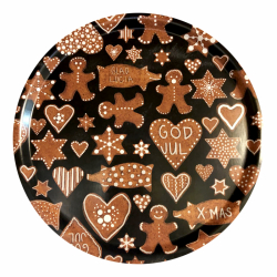 Bricka 38 cm ø Pepparkaka