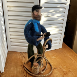 Handgjord fiskegubbe