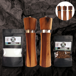 Salt- och pepparkvarn i presentförpackning