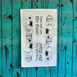 kökshandduk/brödduk TACK OCH LOV 30x50 cm