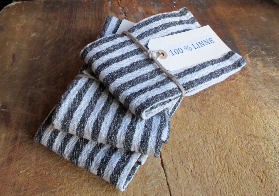 Linnehandduk Randig Made in Järvsö 3