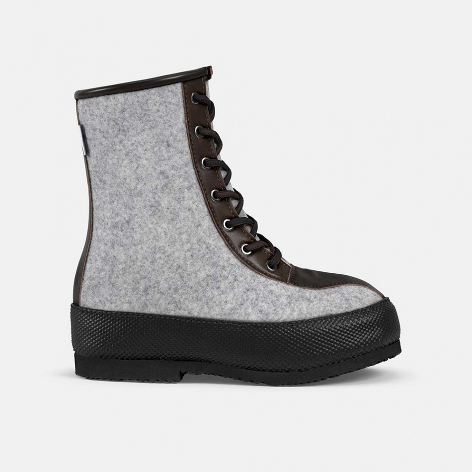 Luddan Hög Grå/Brun (stl 35-47) 2