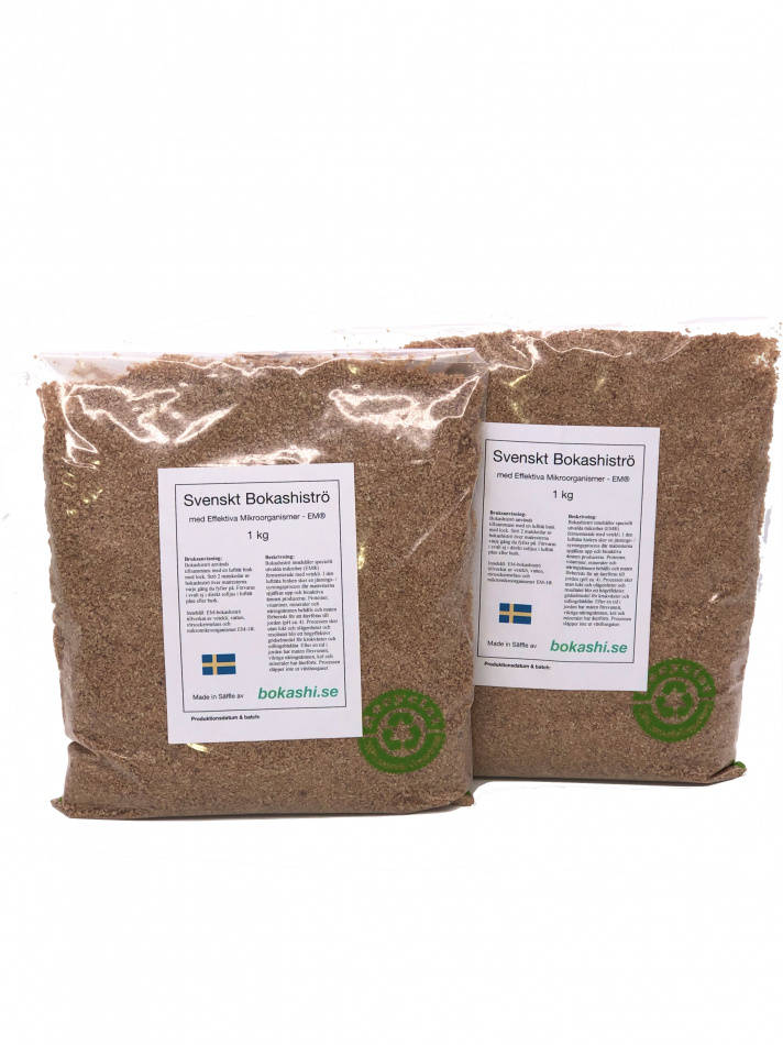 Svenskt Bokashiströ, 2 x 1 kg 