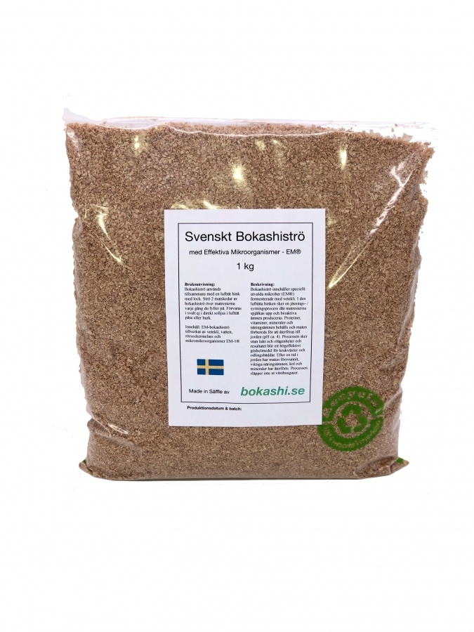 Startkit svart/grön - 2 st bokashihinkar med kran + 1 kg strö 