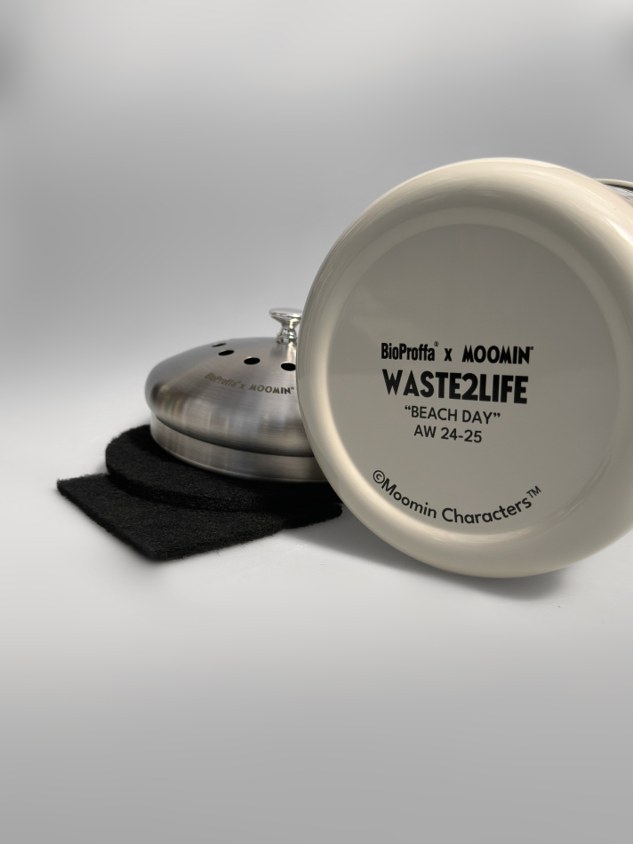 Mumin - hink för matuppsamling, Sand 4 liter -  