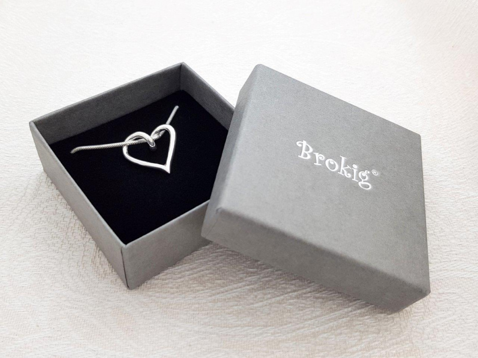 Hjärta i silver - Lilla