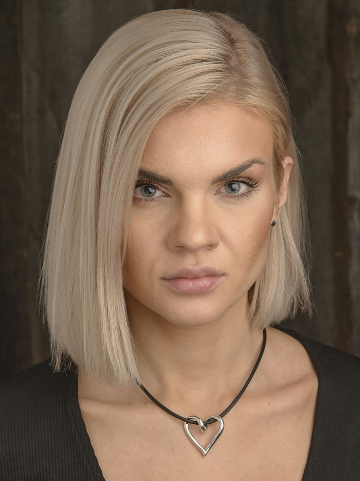 Halsband Hjärta i silver - Stora