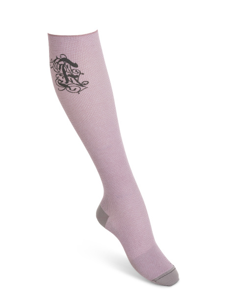 Stödstrumpor ekologisk bomull ljusrosa 1