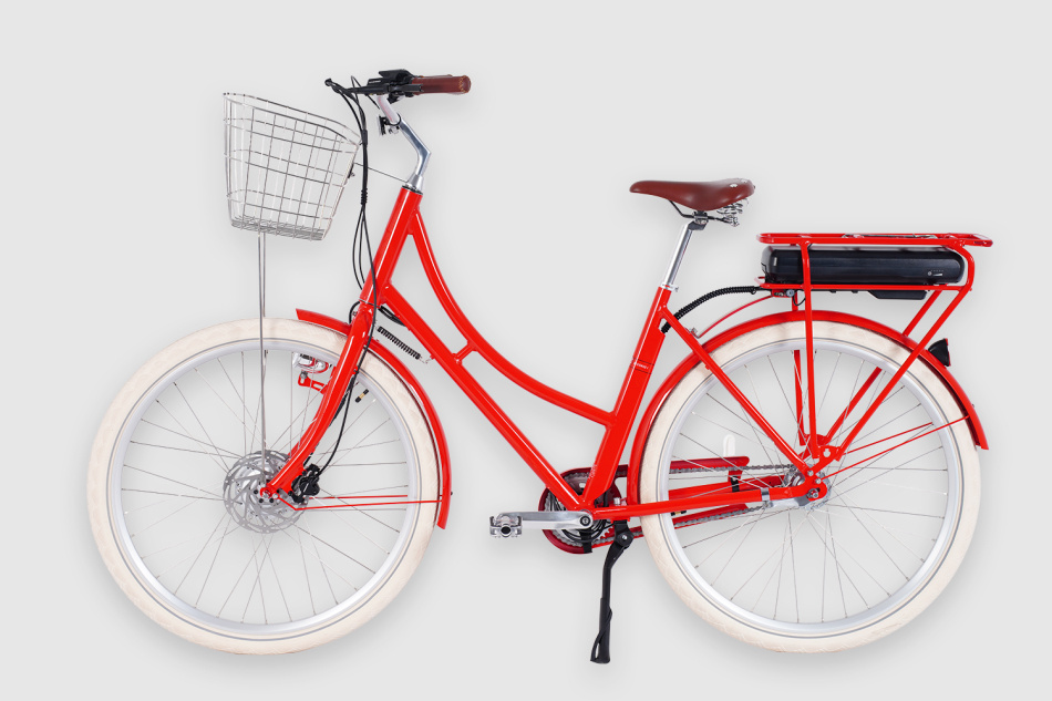 Elcykel Prima Fram Röd