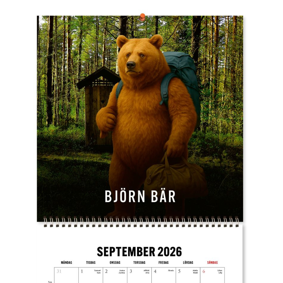 Sverige mot särskrivning – väggkalender 2026