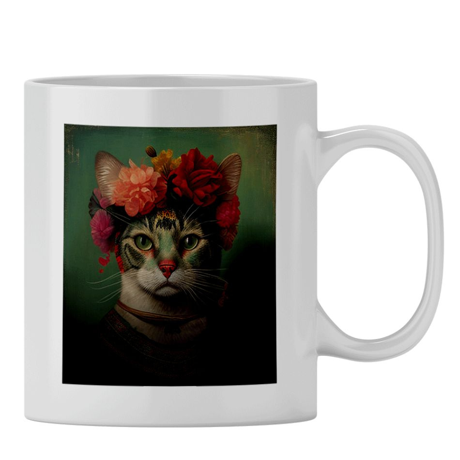 Mugg: konstkatter – Frida Kahlo
