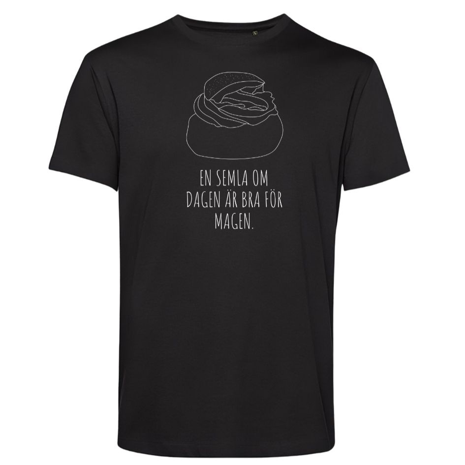 T-shirt: En semla om dagen (svart)