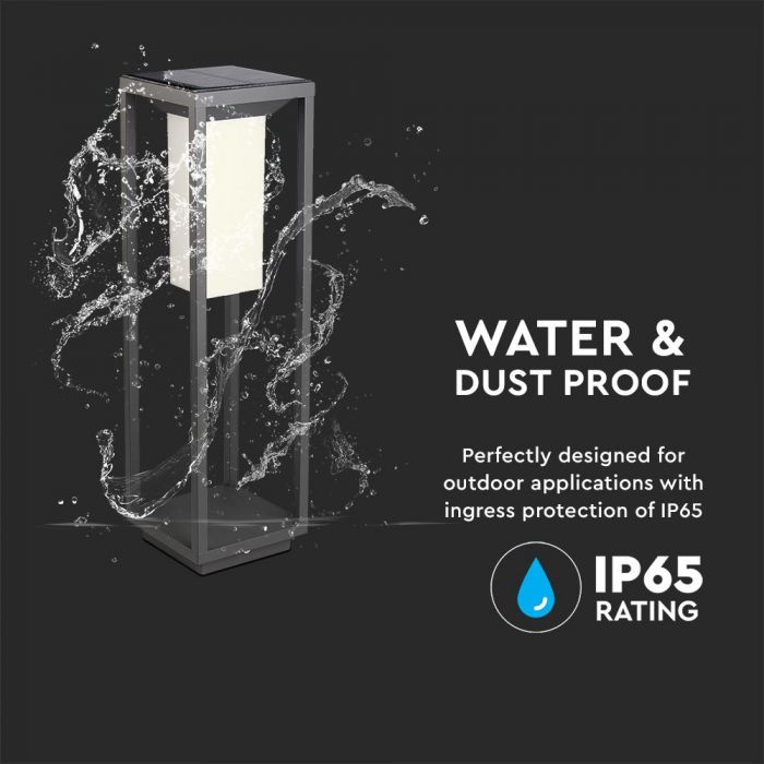 LED solcellsbelysning Pollare