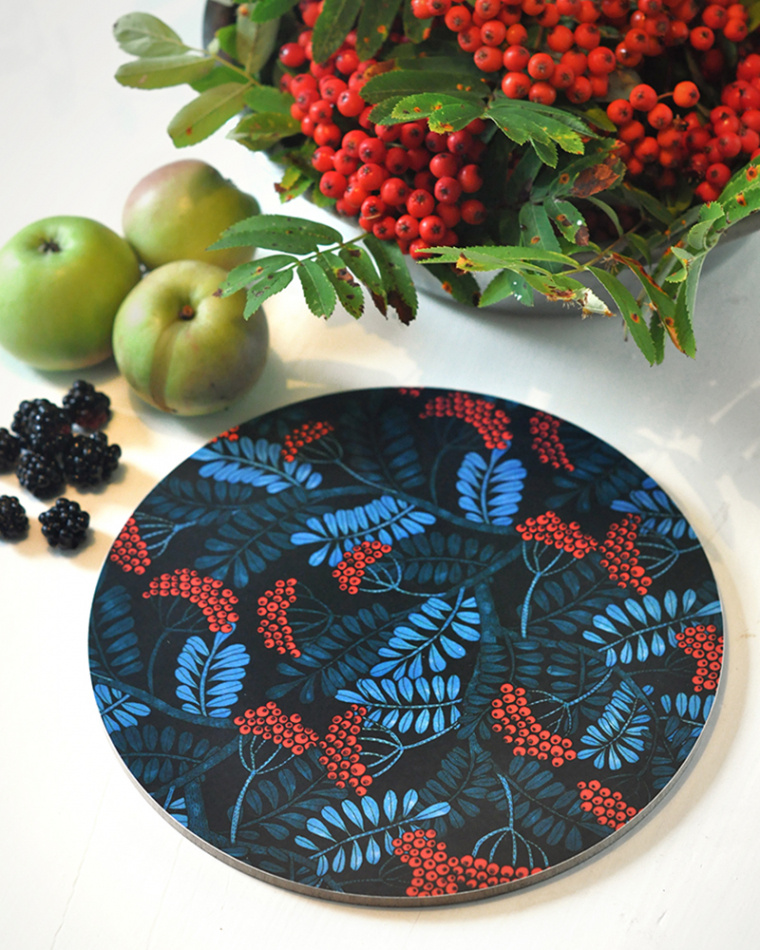 Grytunderlägg Rönnbär Blå 3