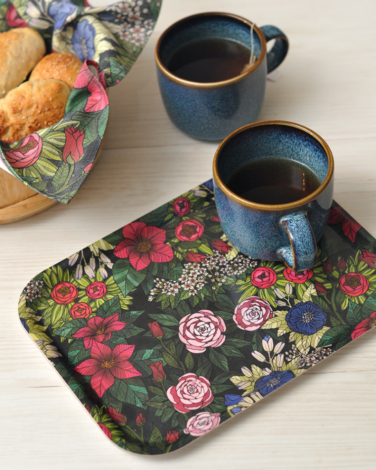 Bricka Old Flowers original 27x20