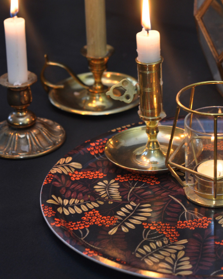 Bricka Rönnbär Brun 31 cm 3