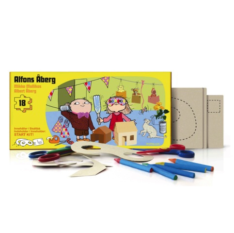 Alfons Åbergs kalaspussel - pedagogiskt pussel från Gro Play