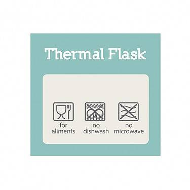 Termosflaska av stål för barn med späckhuggare