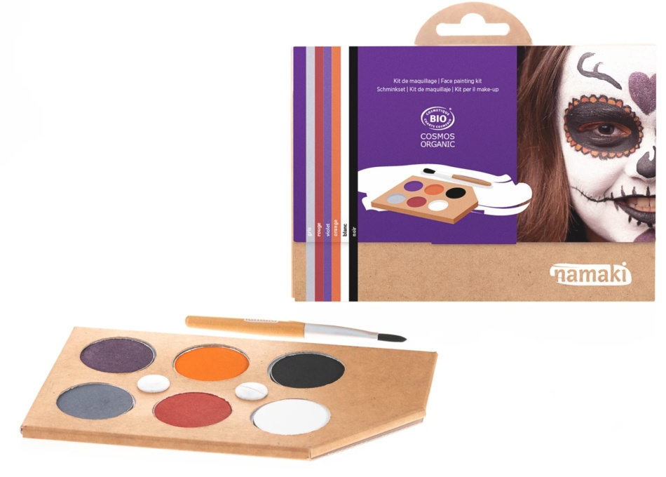 Ekologiska ansiktsfärger för barn - Skräckshow (6 st) - Namaki