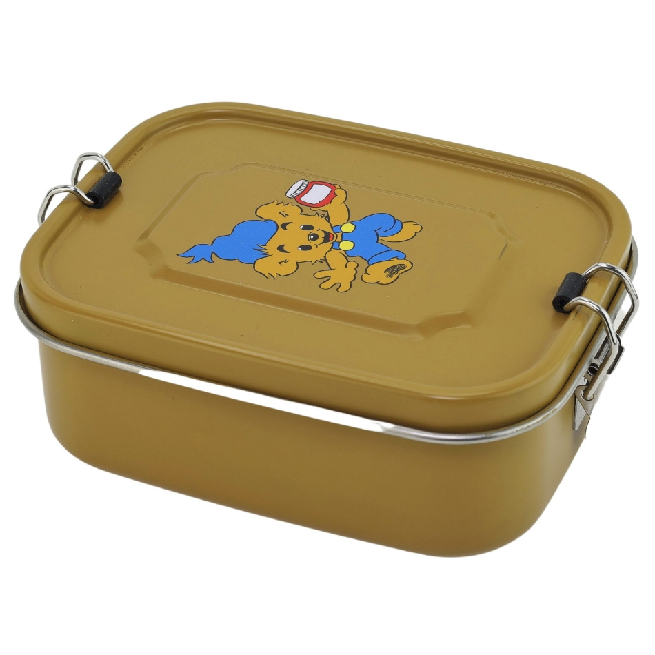 Bamse lunchlåda för barn i stål - gul