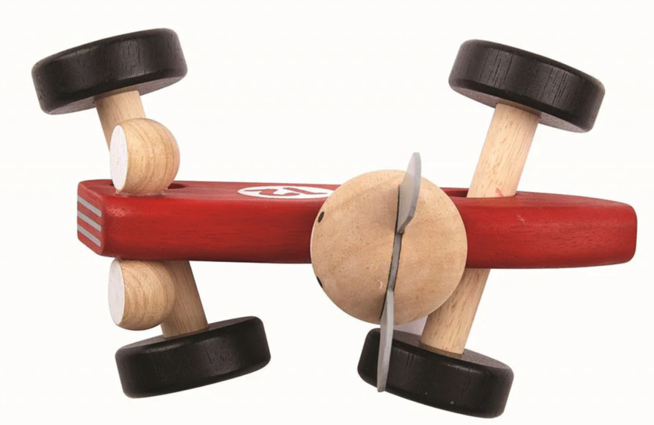 Kaninracer - vintage leksaksbil av trä från Plantoys