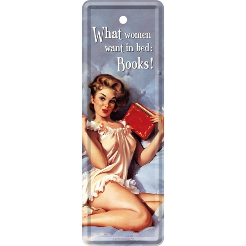 Bokmärke i metall What a women...,  retro 2