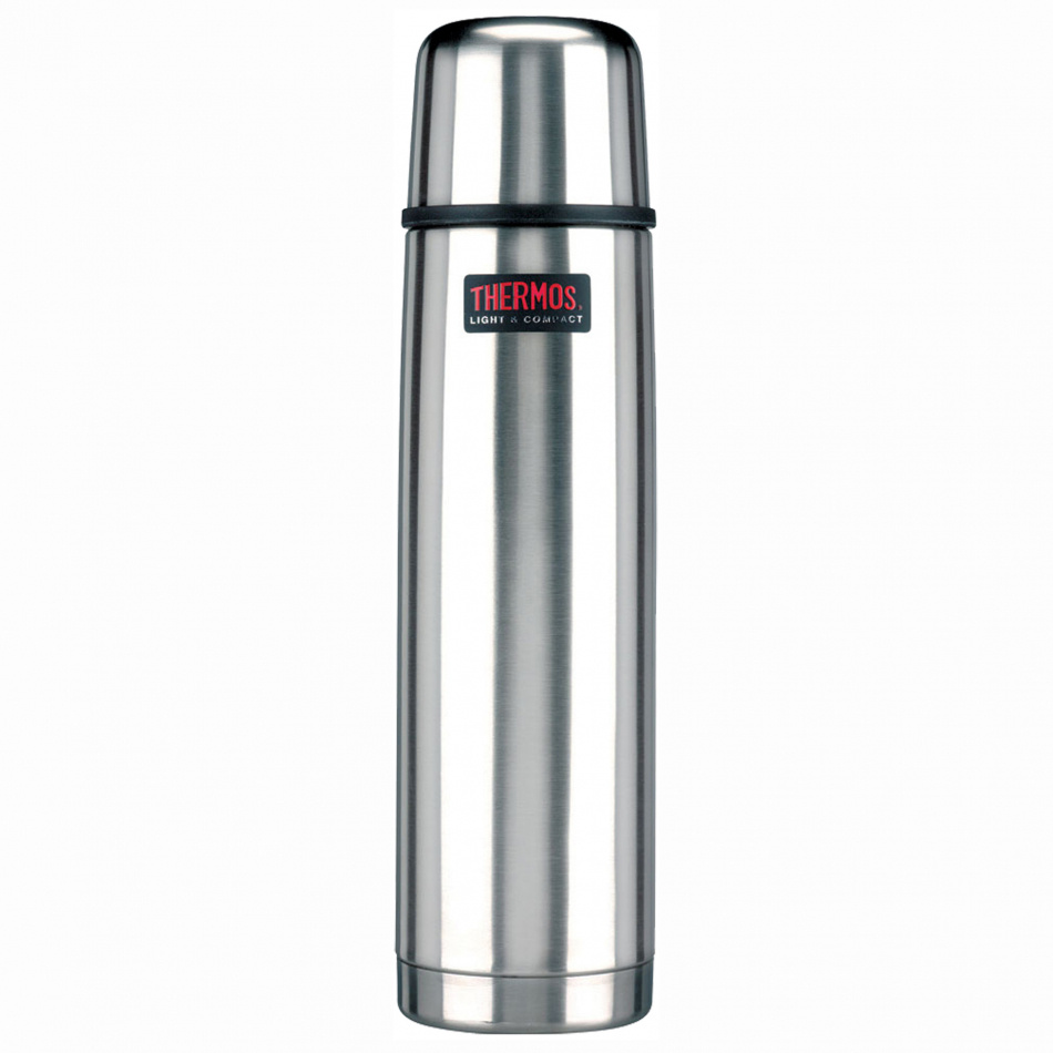 Ståltermos 1,0L borstad