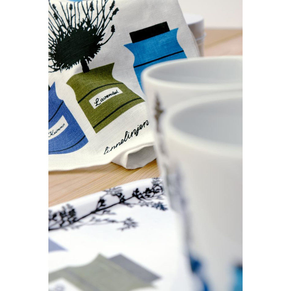 Persons kryddskåp, kökshandduk, blå 4