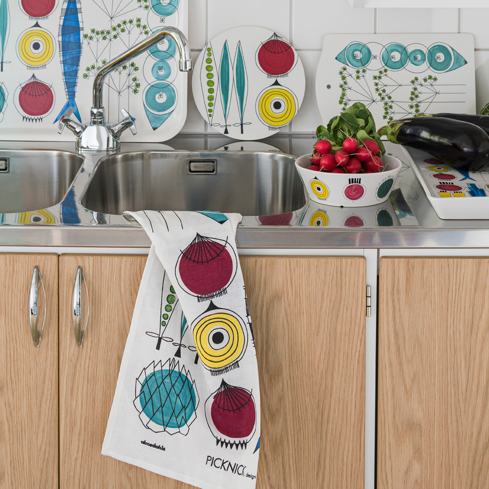 Picknick kökshandduk i originalfärg 2