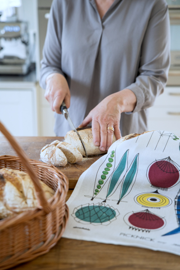 Picknick kökshandduk i originalfärg