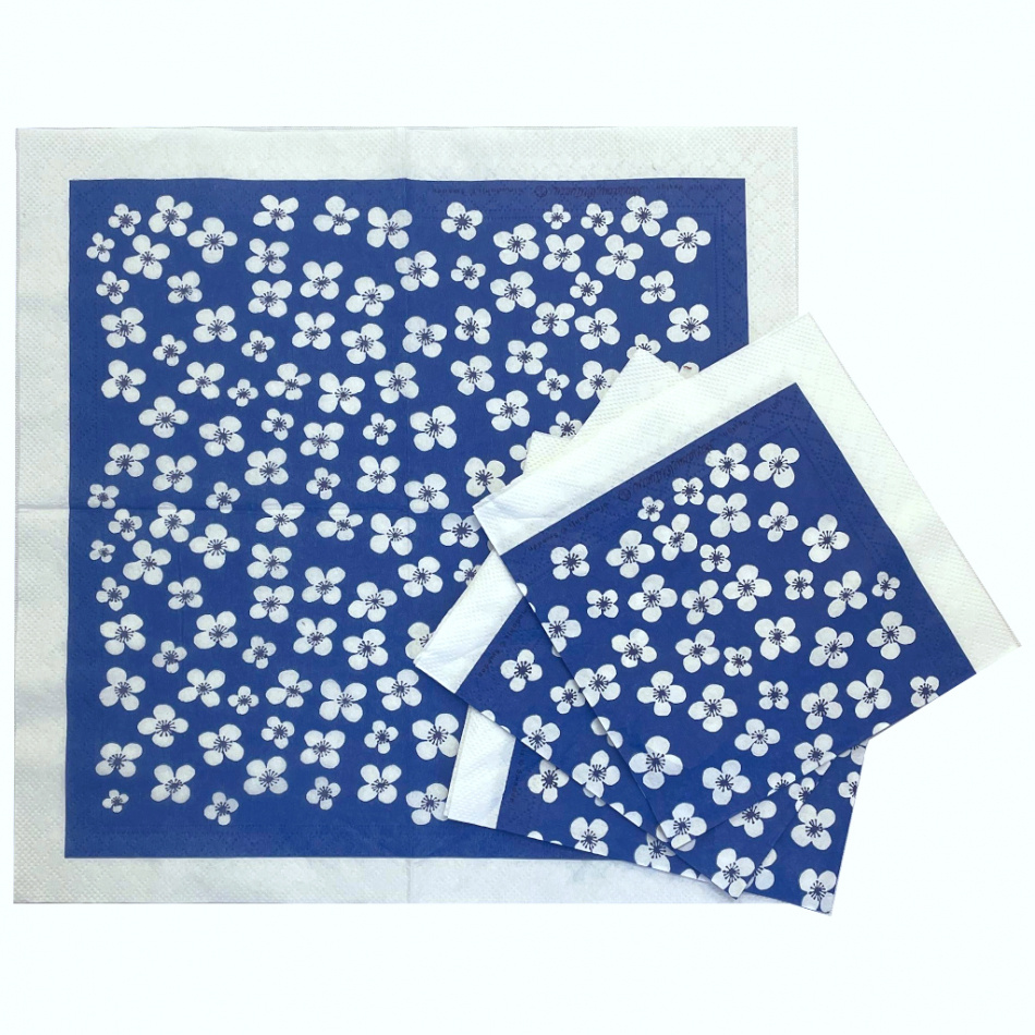 Belle Amie, pappersservett, blå