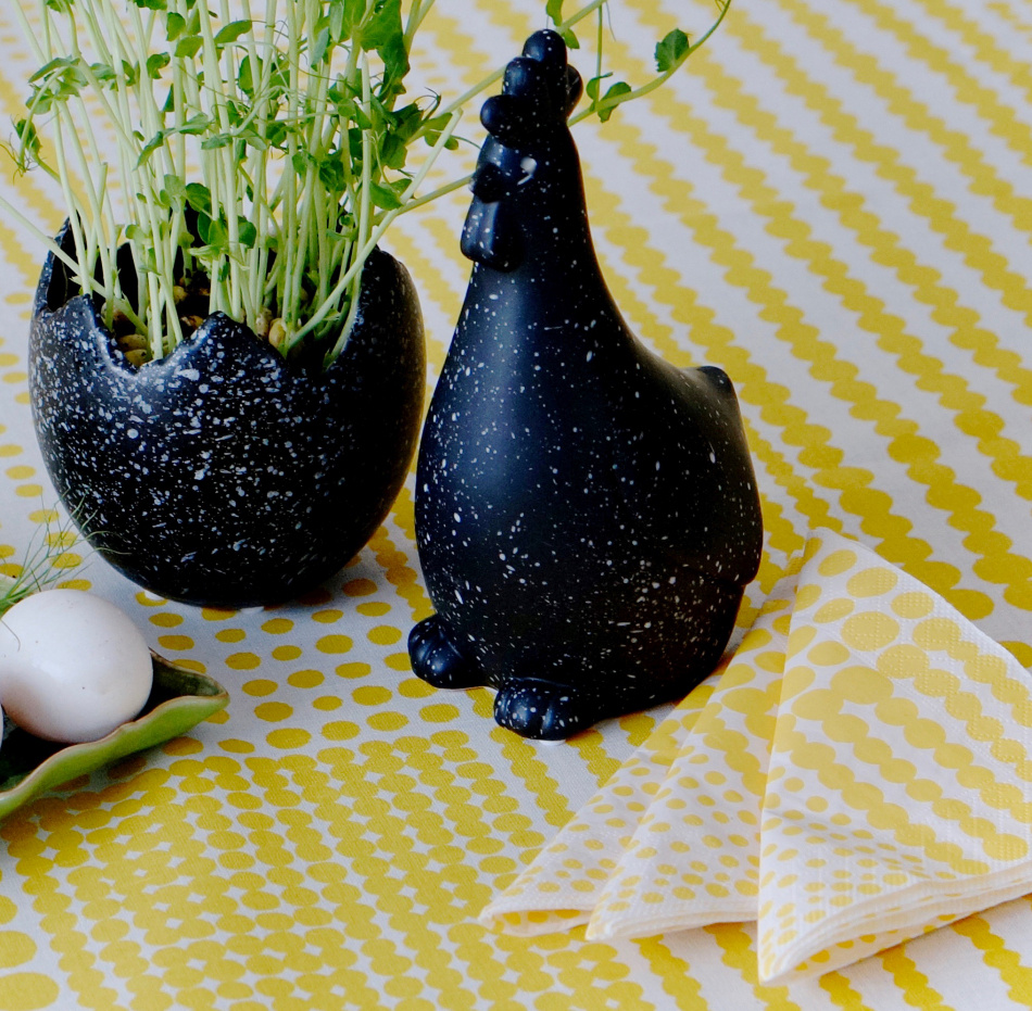 Pricktyg, pappersservett, gul 2