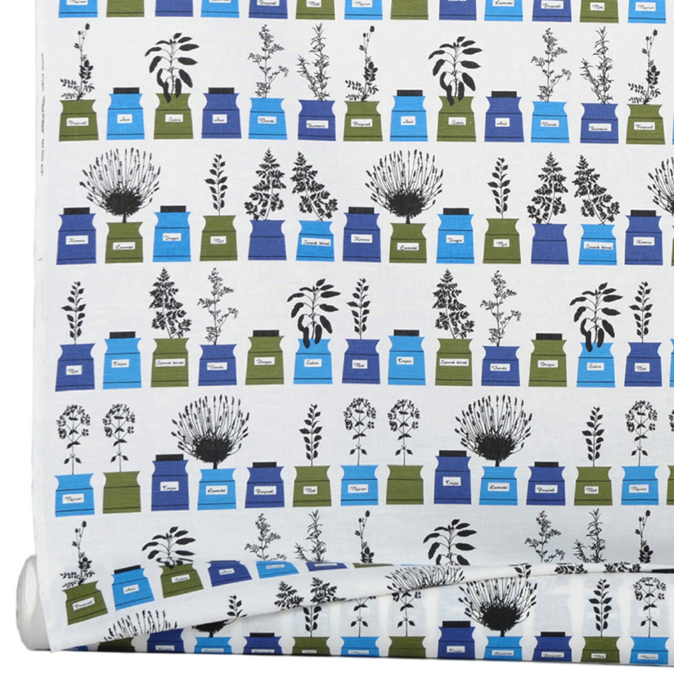 Persons kryddskåp textilvaxduk, metervara 2