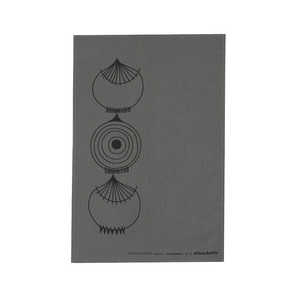 Picknick Elements, kökshandduk, grå 1