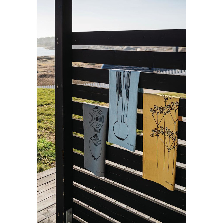 Picknick Elements, kökshandduk, grå 5