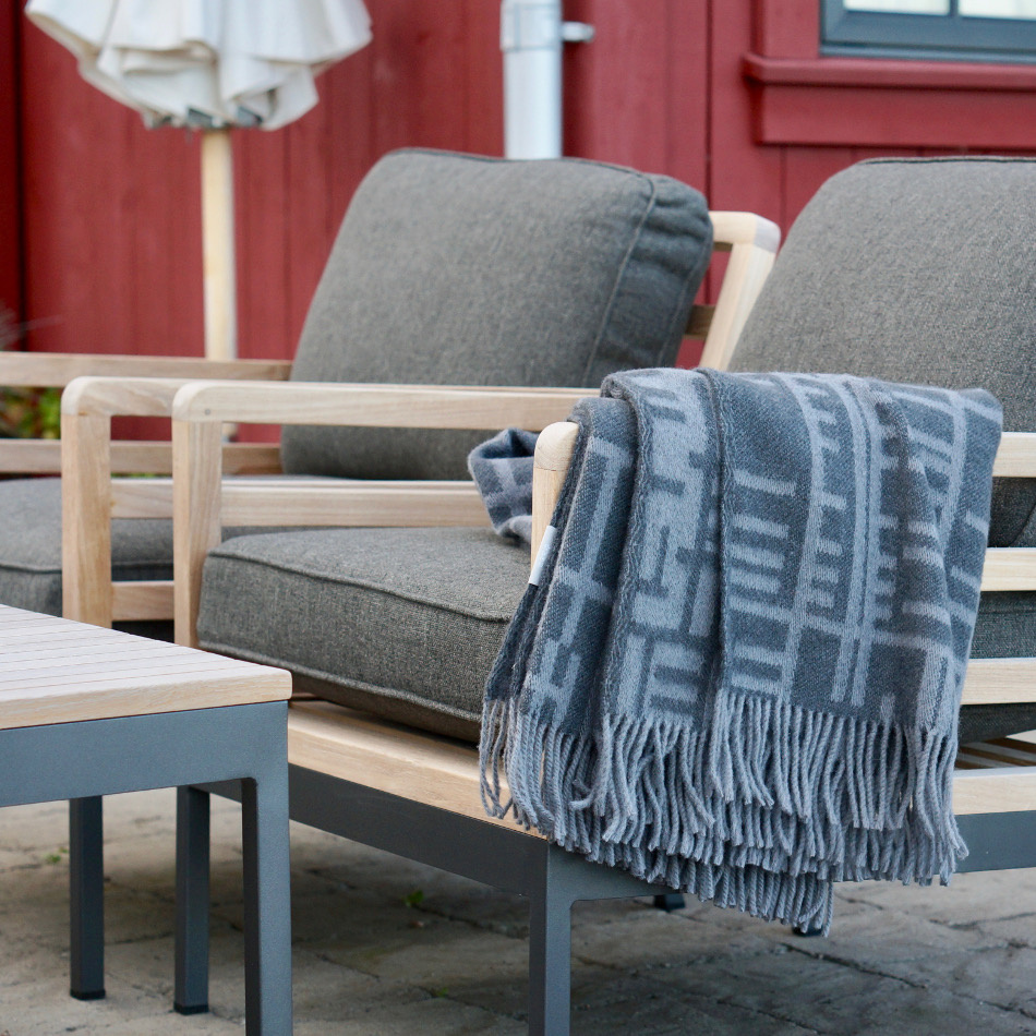 Pickepin pläd, grå 3