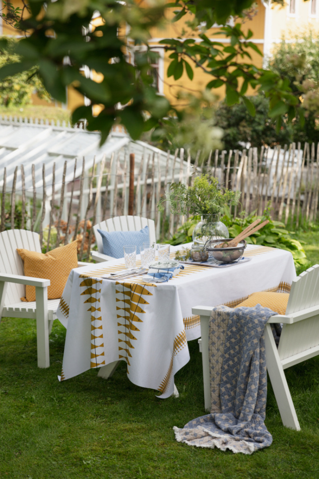 Sill vaxduk ockra, 145x220