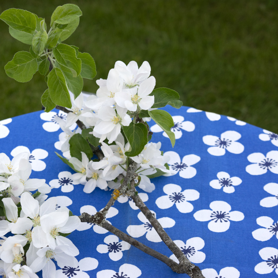 Belle Amie, vaxduk, 145x220cm, blå