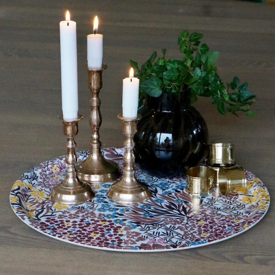 Botanic Garden, bricka, rosabrun, 38cm 3