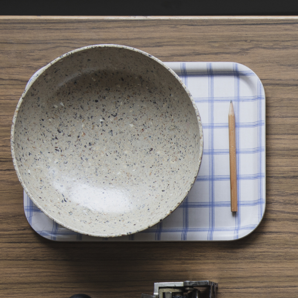 Kristina, bricka, vitblå, 27x20cm 2