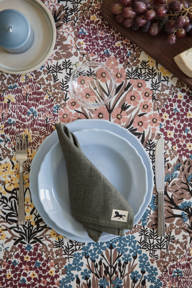 Botanic Garden, löpare, rosabrun 3