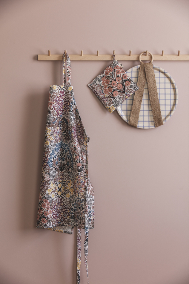 Botanic Garden, förkläde, rosabrun 2