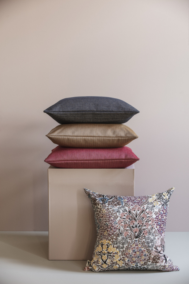 Botanic Garden, kuddfodral, rosabrun, 50x50cm 2